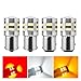 YHHMH 2/4 PCS P21W 1156 BA15S 1157 BAY15D LED Bulbs For Car Trun Signal Parking Brake Lights 12V 24V 3030-24SMD 6500K Red Amber(2 PCS,1156-Red)