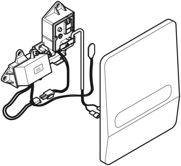 Geberit Electronic Urinal Flush Control Conversion Set Components