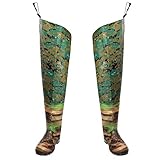 GOLD SHARKING camo Hip Waders for Men Women with Boots for Fishing waterpoor Nylon PVC bootfoot...