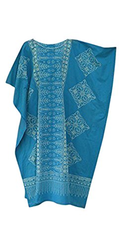 Cool Kaftans - Nouvelle Robe Malaya Caftan pour Femme Noir Marron Rouge - Bleu, XXL