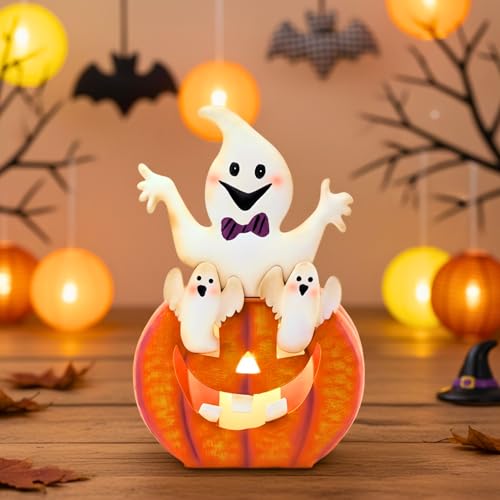 TERESA'S COLLECTIONS Halloween Decorations, Ghost and Pumpkin...