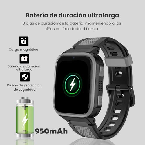 Reloj inteligente niños localizador GPS con batería 950 mAh K10 4