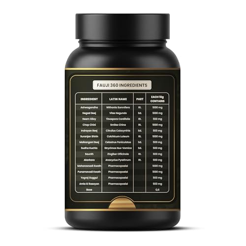 Image of Fauji 360 Powder for Back and Shoulder Reliever | Mixture of 15 Herbs | Herbal Treatement for Waist, Knee, Elbow, Shoulder and Back Pain (Pack of 1, 150g)