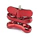 BGNing 1inch Diving Lights Ball Butterfly Clip Underwater Tripod Clamp 2 Mount Hole Clamp Adapter for Underwater Diving Light Arm System (Red)