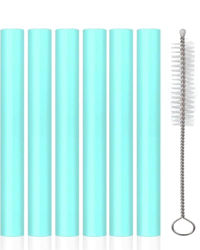 Replacement Straws Compatible with Owala Kids Freesip 14oz Water Bottle-Accessories Set Include 6 BPA-FREE Straw and 1 Cleaning Brush