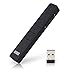 Schnurloser Presenter-August LP310-Präsentationen Fernbedienung mit Air Mouse Laserpointer integriertem Akku, Etui, 30m Reichweite USB Empfänger-Plug&Play für Power Point Computer Mac Windows-Schwarz