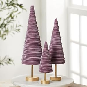 Pedestal Velvet Mulberry Trees Set of 3 Spring Centerpiece Accent Decor Cozy Home Table Top Luxurious Wedding Decor Cozy Home Gift for Her Farmhouse Rustic Decorations Mulberry