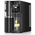 Reverse Osmosis Water Filter Countertop, 8-Stage RO Filtration System, Portable Water Purifier for Kitchen, Office, RV, No Installation, Black