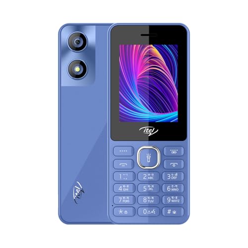 Image of itel it5262-2.4 inch Big Display with Premium Glass Like Back Design, 2000 mAh Battery, Auto Call Recording and Type C Charger Light Blue