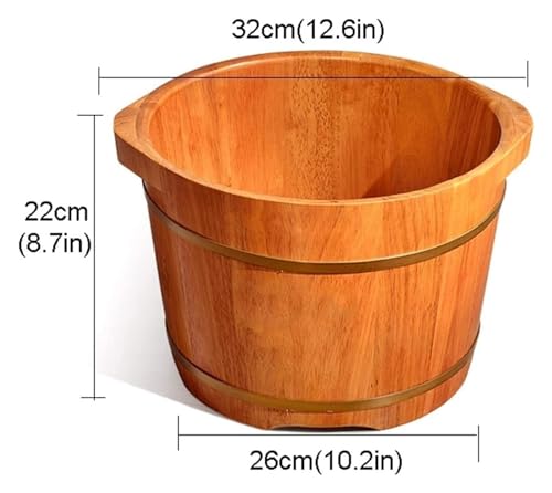 Balde de madera para pies spa de madera multicolor miniatura 2