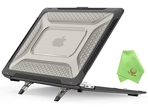 UESWILL Foldable Kickstand Case for MacBook Air 13 inch Case 2021-2018 Model A2337 (M1) A2179 A1932