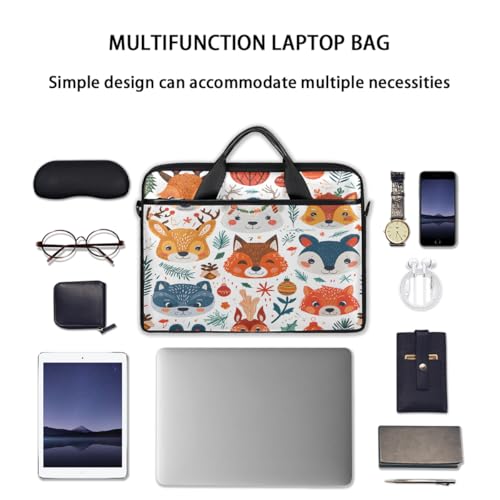 Bolso laptop 15 pulgadas diseño animal bosque miniatura 7