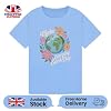 STREETWISE CLOTHING QUALITY CASUAL WEAR Make Everyday Earth Day T Shirt Save The Planet Shirt Environmental Awareness Graphic Tee Gift for Kids Sky Blue 12-13Y #1
