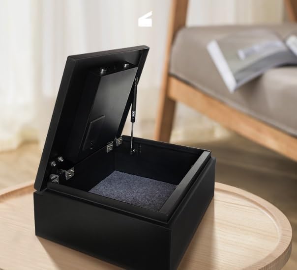 Hotel Safe with Flip Top Lid Featuring Concealed Drawer for Anti Theft Purposes