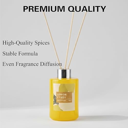 Difusor de varillas aroma limón 120 ml set natural miniatura 6