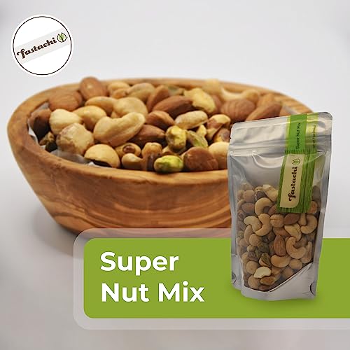 Fastachi Super Nut Mix (12-Pack) | Assorted Mixed Nuts Snack Packs | Premium Quality Nuts Snack | Non-Gmo Trail Mix | Daily Nuts Healthy Mix Bulk | Hand Roasted #TOP3