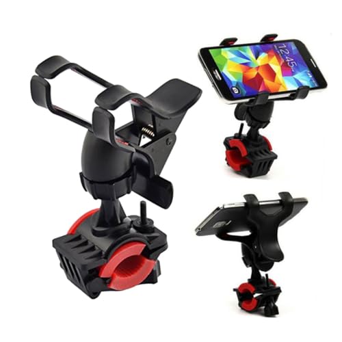 MAGICLULU Soporte Telefónico De 360 Grados para Bicicleta y Motocicleta, Abrazadera Ajustable De 20-32 Mm, Plástico Duro Silicona Antideslizante, Compatible Smartphones, Uso Outdoor Ciclismo