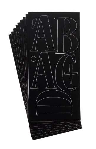 Vinyle lettrage Nueva Westcott noir permanent 7,6 cm autocollant signaletique
