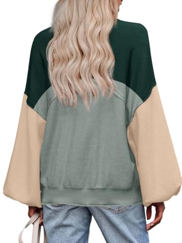 Image of Zeagoo Sweaters for Women 2025 Trendy Fall Fashion Oversized Lantern Long Sleeve Knitted Pullover Tops Outfits