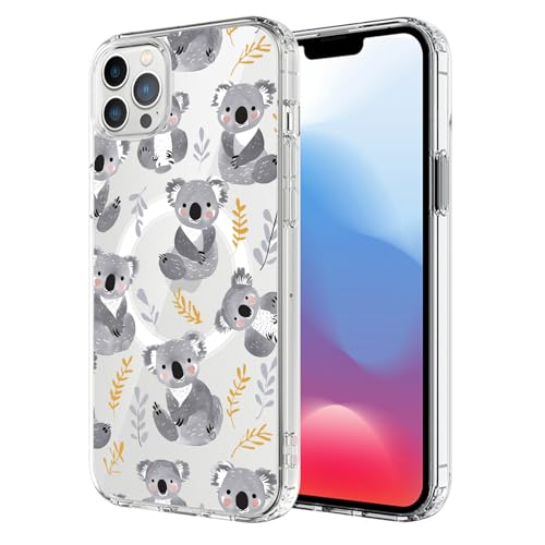 UNNKINE Cute Koala Magnetic Silicone Case for iPhone 14 Cartoon Crystal Clear Protective Cover with MagSafe Ultra-Thin Anti-Scratch Design Case for iPhone 14 by UNNKINE - Used condition - US$10.49