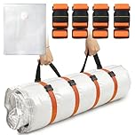 Mattress Vacuum Bag for Storage and Moving, Vacuum Mattress Bag withwith Reusable Waterproof Cover, Clips and Straps, Hybrid and Foam Mattresses, Single Size