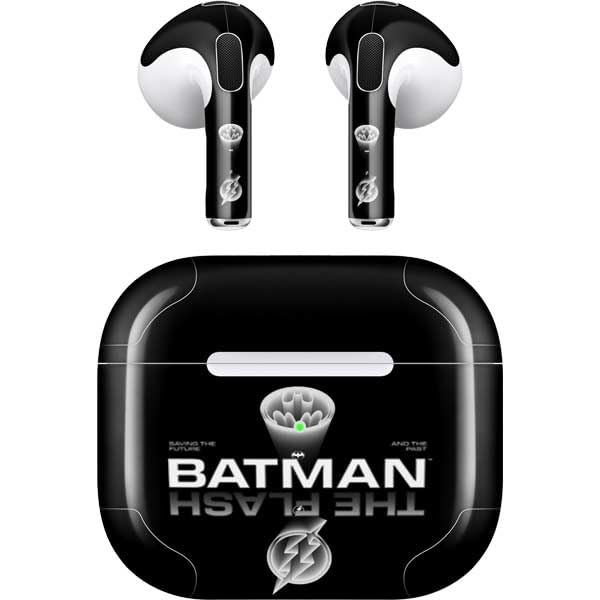 Skinit Decal Audio Skin Compatible with Apple AirPods (3rd Gen, 2021) - Officially Licensed Warner Bros The Flash Movie: Batman Flash Future & Past Design