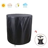 POMER Patio Cooler Bar Table Cover for Keter 7.5-Gal Cool Bar Table, Outdoor Round Side End Table Co