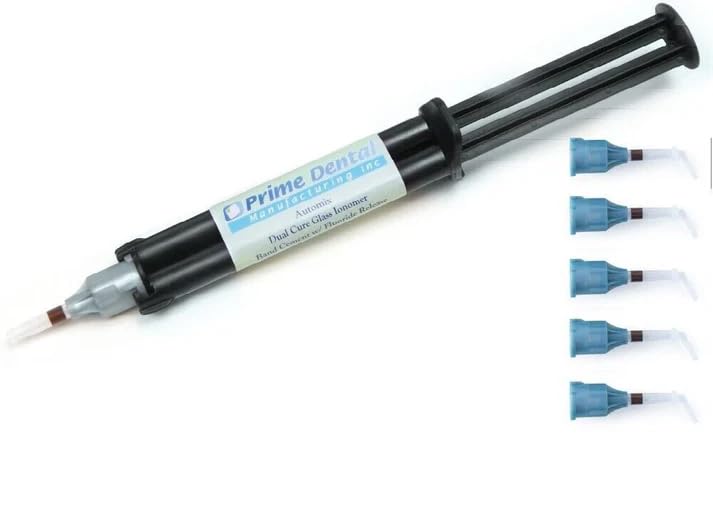 Automix Dual Cure Glass Ionomer Band Cement 10gm Syringes (Blue)