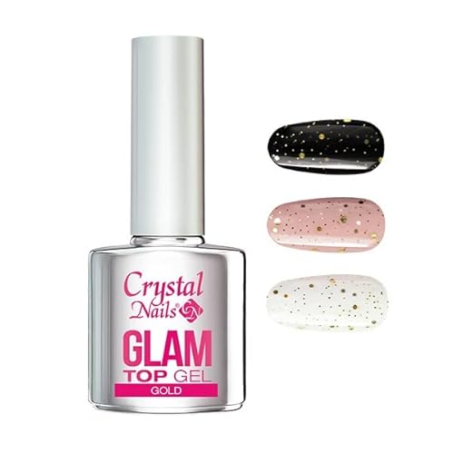 Crystal Nails - Glam Top Gel - 4ml (Gold)