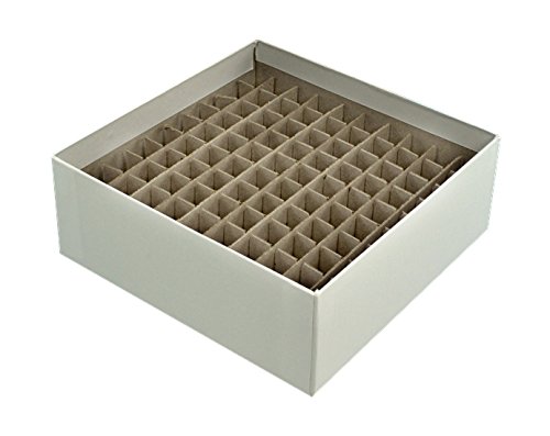 Diversified Biotech FRSB-1000 Caja de congelador de 2 pulgadas con divisor de 81 agujeros