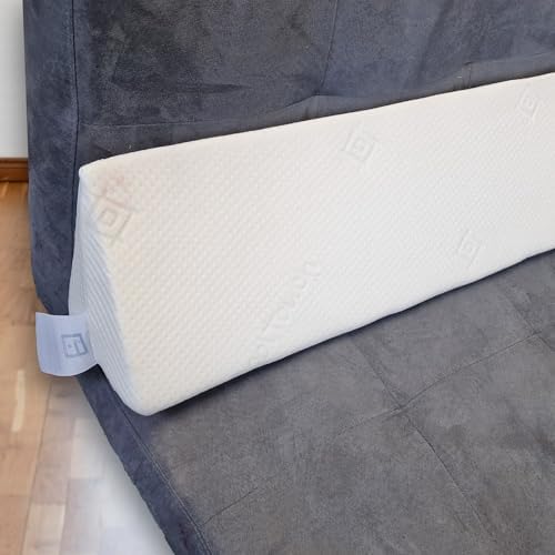 Sleep nSnuggle Headboard Gap Filler Pillow Bed Wedge Mattress Wedge Pillow - Bolster Pillow Cover Gap Between Bed and Headboard (Double)