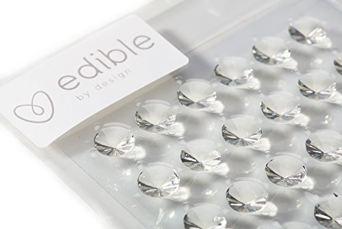 Edible By Design Clear Gel Diamonds, 10mm x 24