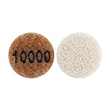 Polierpad 2,5 cm für den Nass- und Trockeneinsatz mit harzimprägniertem Schmirgelmaterial geeignet für Granit, Marmor, Beton, Jadeit und Terrazzo (Körnung 10000)