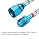 QUARKZMAN 2 Stück 20cm/8 Airless Farbspritzverlängerungsstange für Airless Farbspritzpistole Spitzenverlängerungsstange Blau