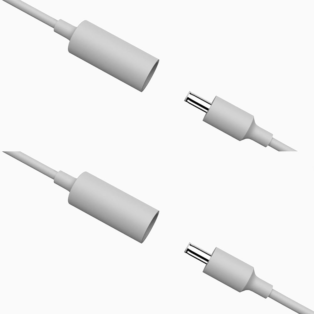 3m/10ft Extension Cable Compatible with Echo Pop and Echo Dot 3rd Generation, Echo Dot 4th Generation, Echo Dot 5th Generation, Echo Show 5 2nd Generation, Anti-Loose, Anti-Static, IP53 Waterproof 2 Pack White