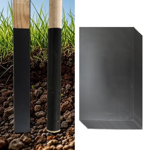 30x13 Fence Post Sleeve Saver Post Sleeve Posts Protector 4x4/6x6/7x7 Mailbox Posts Wrap 2-Layer EVA+PVC Wood Protector Sleeves(8 Pcs)