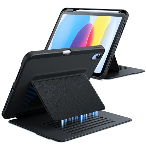 Image of JETech Multi-Angle Stand Case for iPad (A16) 11th /10th Gen, Black