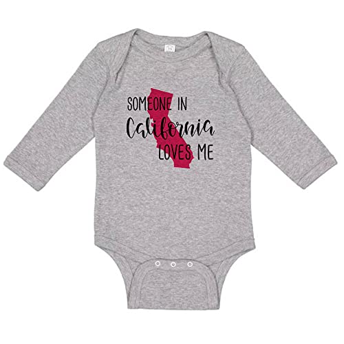 Someone in California Loves Me Long Sleeve Baby Infant Bodysuit