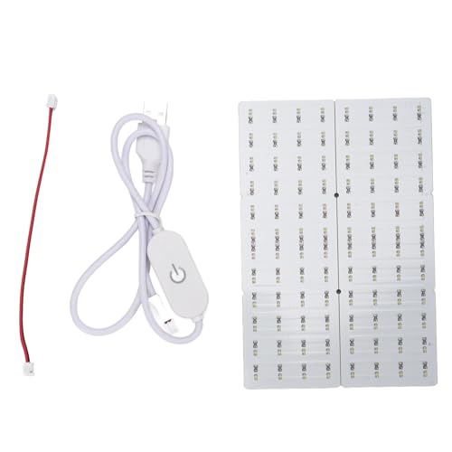 3D Printed Lamp Panel Replacement, ABS Translucent Embossed 3D Printer LED Board with Compatibility for X1, X1E, P1P, P1