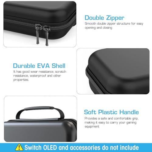 Carrying Case for Switch Gamepad, Organizer Bag for Switch/Switch OLED with 8 Games, Anti-Scratch EVA Storage Bag for Switch Carrying Case Accessories 5 41sIvISYGIL