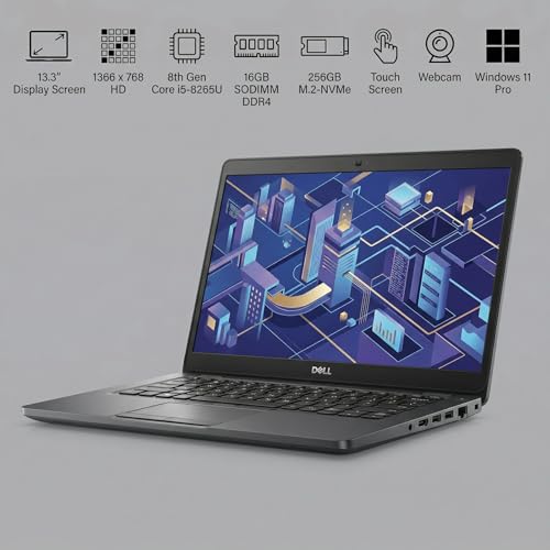 Dell Latitude 5400 14-Inch 1920 x 1080 FHD Touch Screen Laptop, Core i7-8665U, 32GB DDR4 RAM, 1TB M.2 NVMe SSD, HDMI, Windows 11 Pro, Webcam, Business Laptop (Renewed) by Dell - Image 2