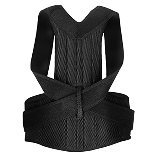 AISNXOQI Corrector de postura posterior Ajustable Ajustable Belinete de alta flexibilidad Cinturón de la plancha inferior de la espalda de espalda Clavic para hombres mujeres y adolescentes, l