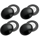 WQNNQW 4 Stück Startnummernhalter, Startnummer Magnete, Leichtathletik Zubehör,Startnummer Befestigung, Magnete Zum Einsatz Bei Marathon, Geeignet Für Startnummern Oder Andere Kleinteile, Schwarz