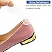 6 Pairs Heel Cushion Pads - Reusable Soft Shoe Pads & Self-Adhesive Foot Care Protector Grips Liners Loose Shoes - Heel Pain Relief Bunion Callus Blisters