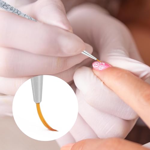 Tbestmax 6 Peças Pincéis Delineadores para Unhas, Pintura Em Gel Uv, Pincéis de Acrílico para Unhas,