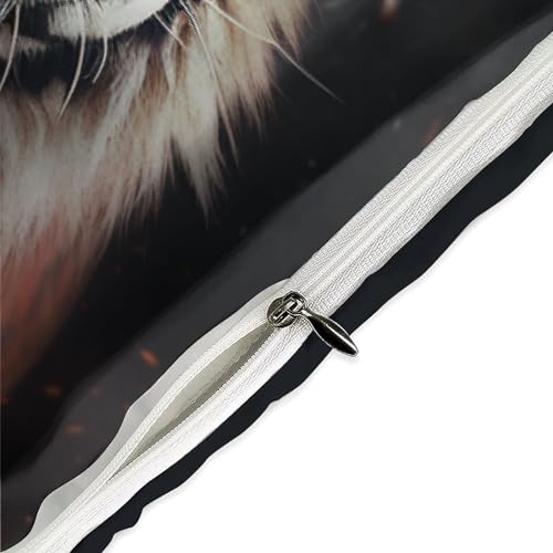 Housses de couettes tiger imprimé 3D parure lit double