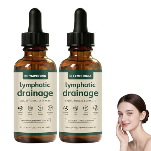 Lymphoria Lymphatic Drainage Drops Lymphoria Drops Water Balance Support Promote Overall Health Natural Ingredients for Men and Women 60ml (2 Bottle)