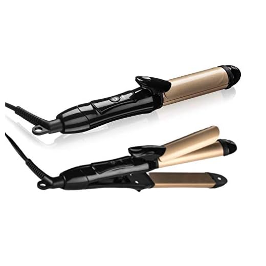 6th Sense 2 in 1 Mini Flat Iron Curling Iron, Travel Hair Straightener, Dual Voltage 374 Degree Temperature Nano Titanium, 1 Inch - Insulated Carry Bag Included (Black)