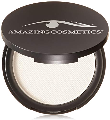 AmazingCosmetics Velvet Mineral Powderset, Non-Color, Lightweight Setting Powder Eliminates Shine and Blurs Imperfections and Large Pores