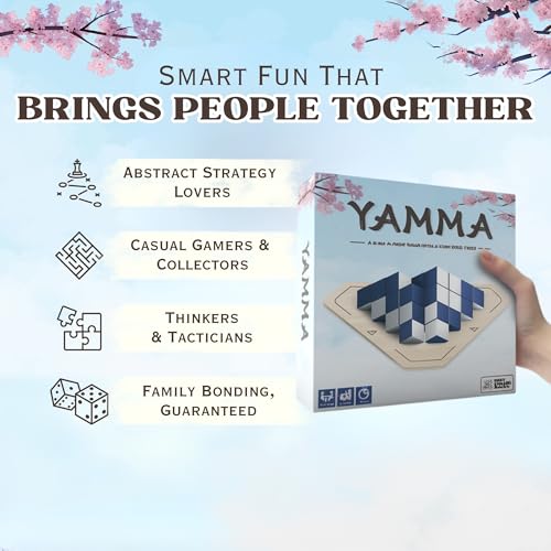 Yamma juego de mesa con tablero giratorio y cubos de madera miniatura 6